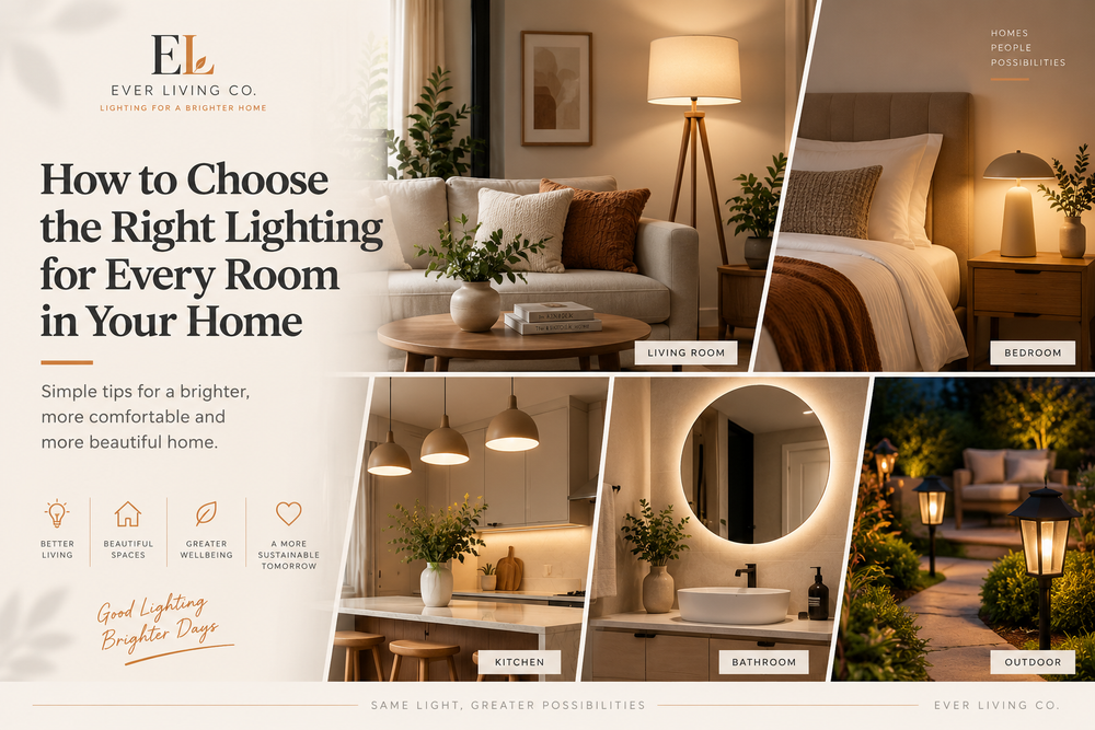 How to Choose the Right Lighting for Every Room | Ever Living Co.