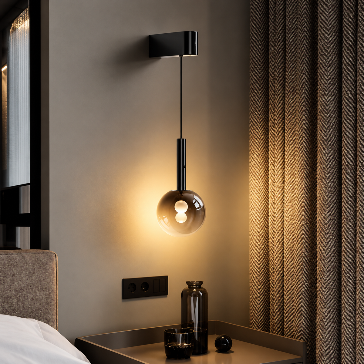 Modern LED Bedside Pendant Light