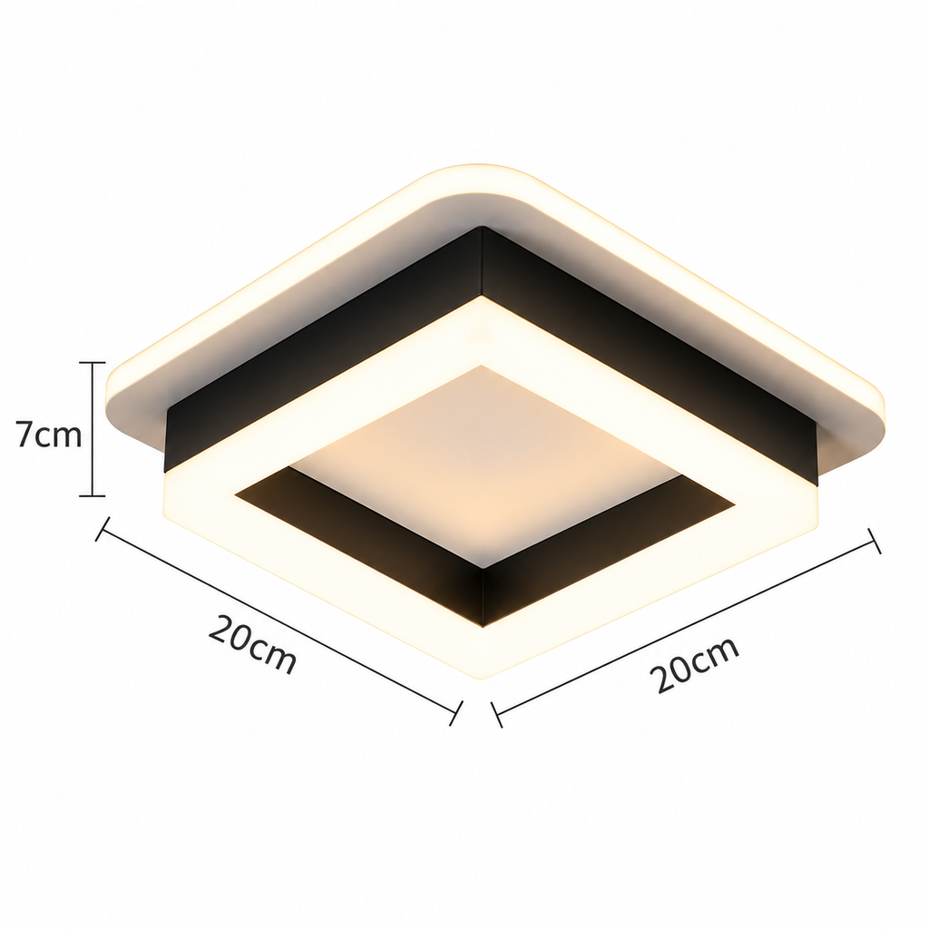 Modern LED Ceiling Light – Square & Round Flush Mount