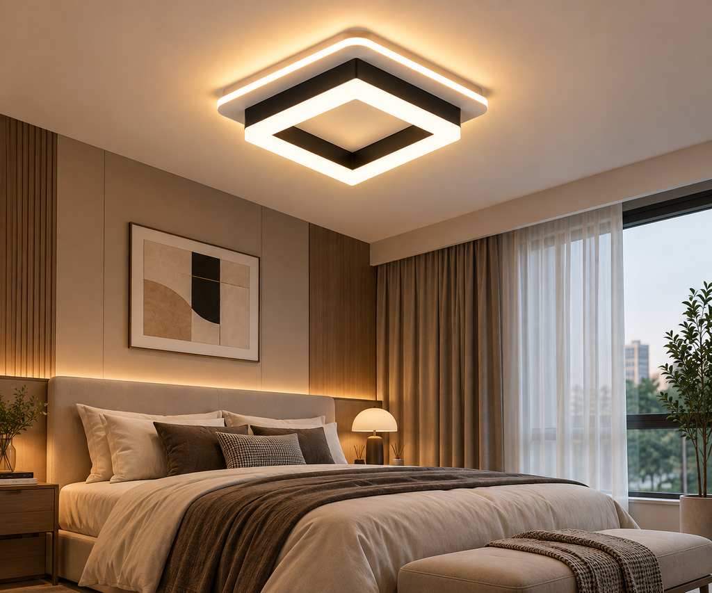 Modern LED Ceiling Light – Square & Round Flush Mount