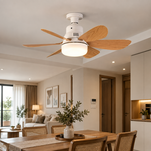 E26/E27 LED Ceiling Fan Light with Remote Control & Dimmable Lighting