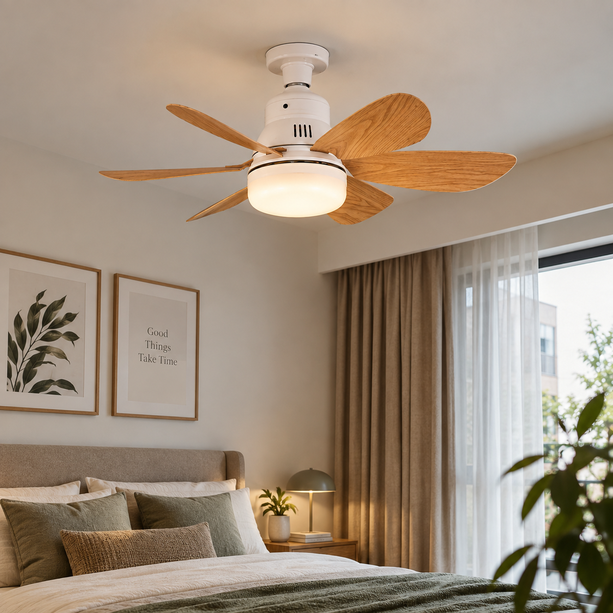 E26/E27 LED Ceiling Fan Light with Remote Control & Dimmable Lighting