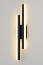 Modern LED Wall Light – Black & Gold Acrylic Sconce
