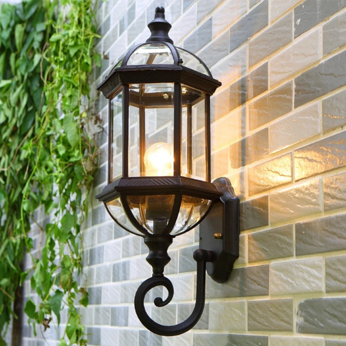 European Modern Minimalist Wall Lamp Waterproof Outdoor Garden Lights Balcony Hallway Stairs Lamp Aluminum E27 Lighting