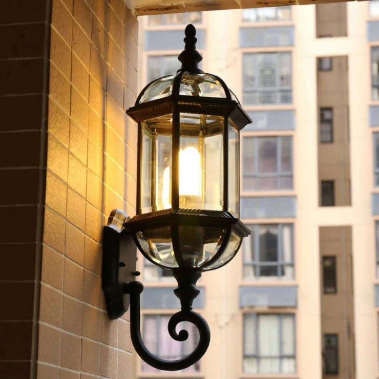 European Modern Minimalist Wall Lamp Waterproof Outdoor Garden Lights Balcony Hallway Stairs Lamp Aluminum E27 Lighting